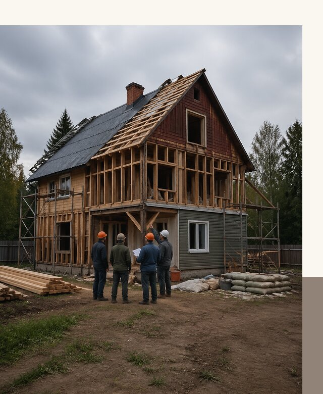 Реконструкция дачного дома в Камне-на-Оби под ключ с проектом